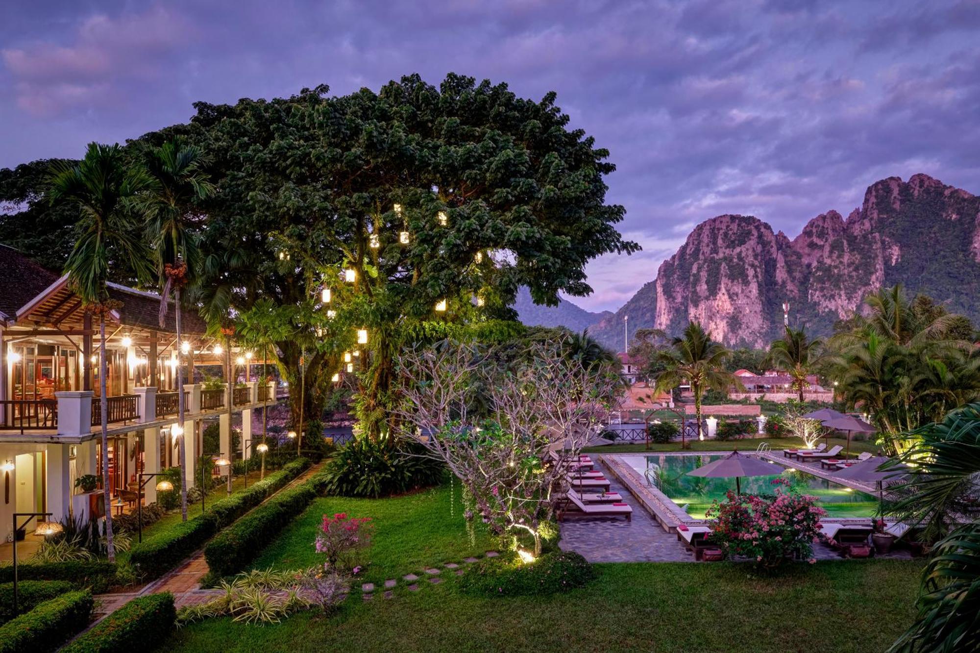 Riverside Boutique Resort, Vang Vieng Exterior foto